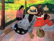 Paul Gauguin The Midday Nap painting
